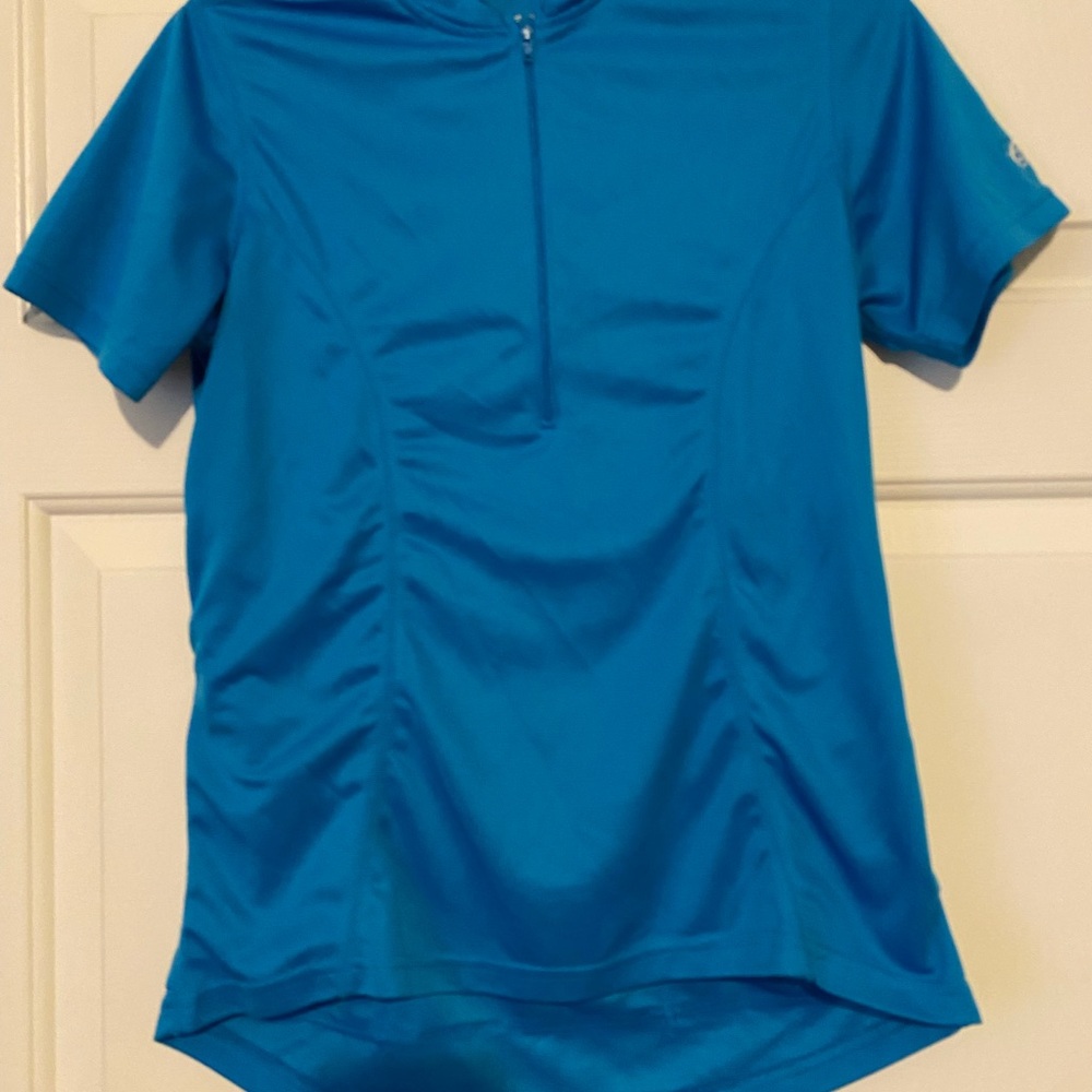 Canari Bright Blue Athletic Cycling Bike Shirt